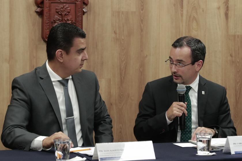 Dr. Luis Alberto Gutiérrez y doctor Carlos Iván Moreno Arellano